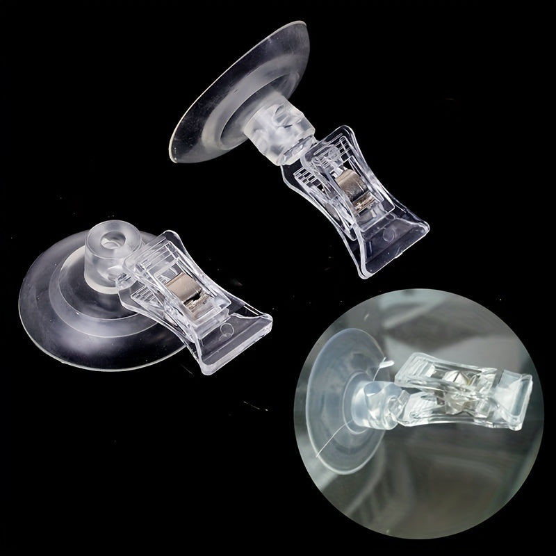 2pcs Sucker Clamp Wall Suction Cup Clip for Living Room