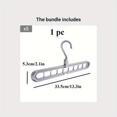 Space Saving Hole Clothes Hanger for Home Dorm and Travel