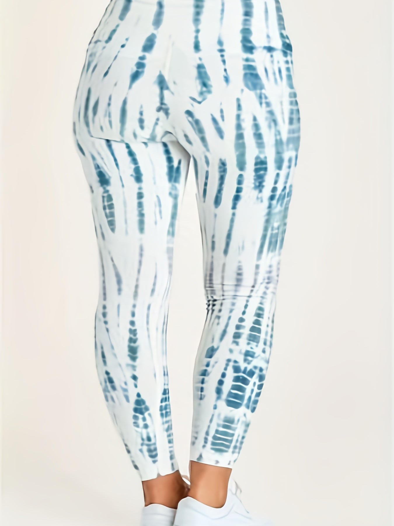  Tie Dye Stripe Print Skinny Leggings
