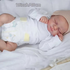 Handcrafted Lifelike Reborn Doll Soft Body Hand Painted Hair Detailed Veins