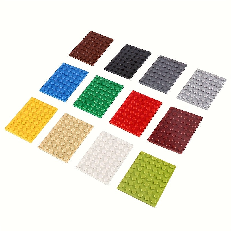 6x8 Building Block Base ABS Material DIY Stacking Toy Set