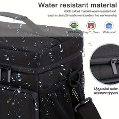 Large Capacity Insulated Lunch Bag with Adjustable Strap