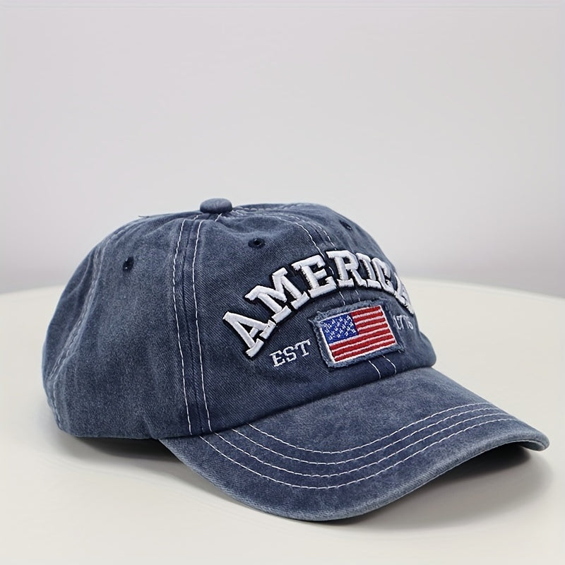 Men's Outdoor American Flag Vintage Baseball Cap