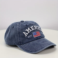 Men's Outdoor American Flag Vintage Baseball Cap