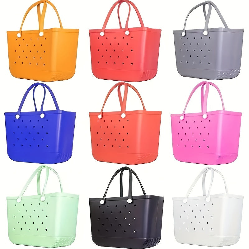 Hollowed Beach Bag Large Capacity Portable Handbag