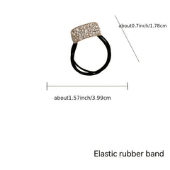 Rhinestone Glitter Ponytail Holder Hair Rope Elastic Hair Tie Band