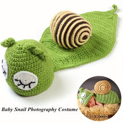 Newborn Snail Crochet Knitted Photo Outfit Baby Costume