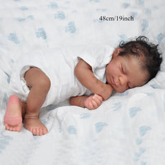Realistic Reborn Baby Doll Asleep Soft Vinyl & Cloth Body Gift for Girls