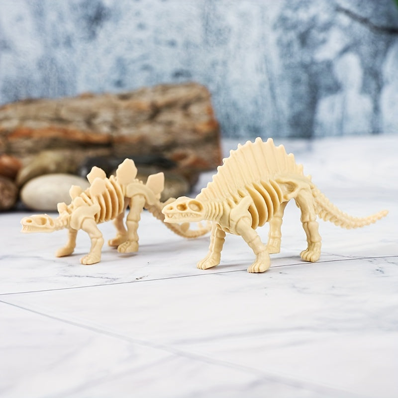 12pcs Dinosaur Skeletons PVC Model Set Educational Realistic Figures