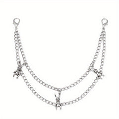 Butterfly Double Chain Street Shot Pants Bag Chain