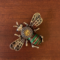 Vintage Bee Brooch Pin Men's Brooch