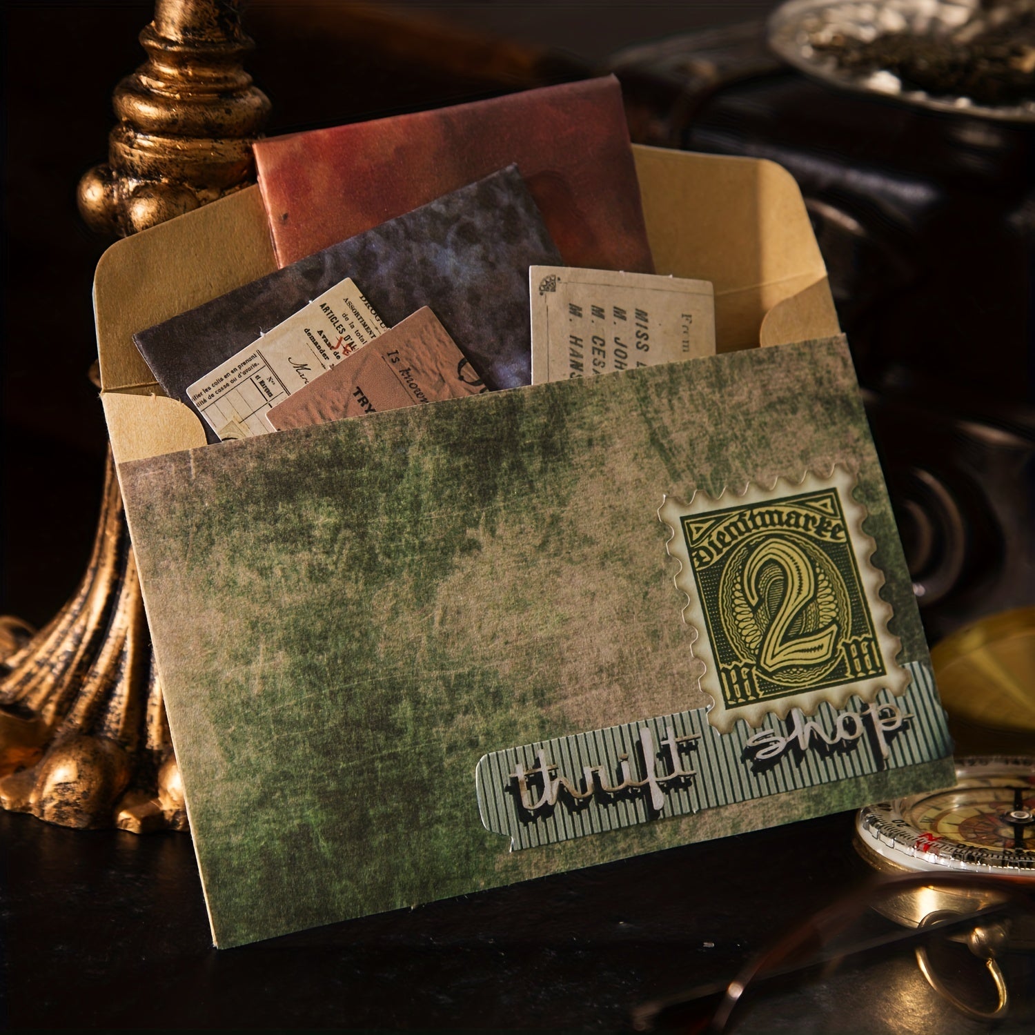 30pcs Retro Texture Hand Account Paper Pack