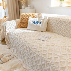 Soft Plush Sofa Slipcovers Anti Scratch Cushion Cover Home Decor