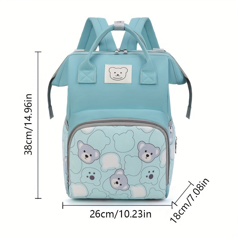 Moms Waterproof Backpack Lightweight with Bear Design