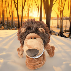 Long Haired Lion Hand Puppet - Cute Plush Toy