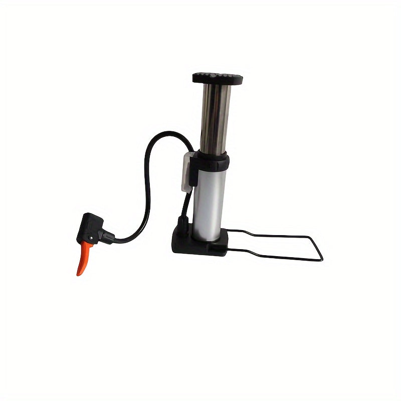 1PC Portable Bike Floor Pump with Gauge Foot Activated for Quick Inflation