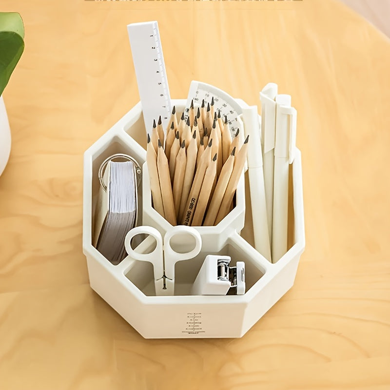 360 Rotating Pen Holder Large Capacity Pencil Storage Box