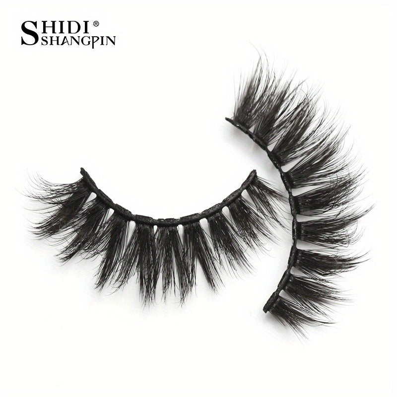 10 Pairs Soft & Natural 3D Mink False Eyelashes for Long-Lasting Makeup