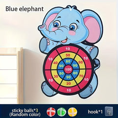Crocodile Elephant Dartboard Game 41 Polyester Board with Vibrant Targets