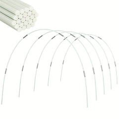 25 50pcs Greenhouse Hoops Grow Tunnel Rust Fiberglass Support Frame