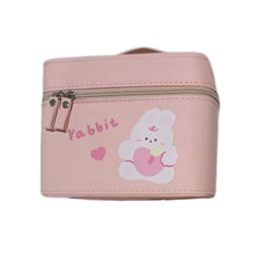 Cosmetic Bag With Mirror Makeup Organizer With Foldable Tray