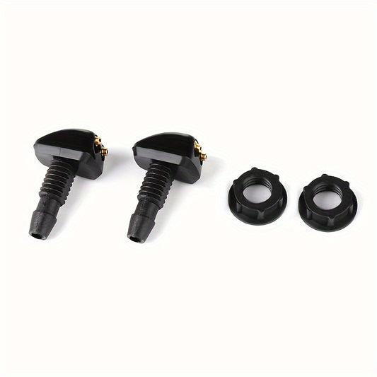 2pcs Car Water Spray Nozzle Front Glass Double Hole Sprayer