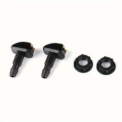 2pcs Car Water Spray Nozzle Front Glass Double Hole Sprayer