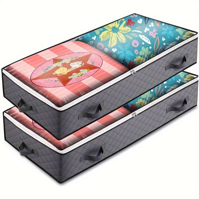 Portable Reinforced Bed Storage Bag Quilt Clothes Dust-proof Bag