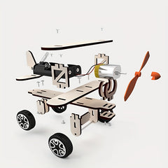 Wooden Airplane Model Kit DIY Educational Physics Science Experiment
