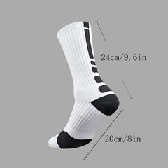 Men's Basketball Socks Comfortable Crew Running Socks