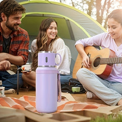 316 Stainless Steel Insulated Water Bottle Rope Portable Outdoor Kettle