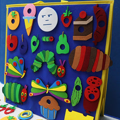 35pc Very Hungry Caterpillar Felt Teaching Tools Picture Book Apron