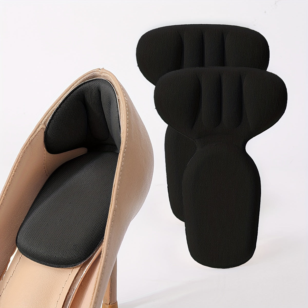 2pcs Pair Thickened T Foam Heel Stickers for High Heels