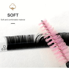 8-15mm Individual Cluster Eyelash Extensions Mix PBT Fiber Silk Volume Lashes