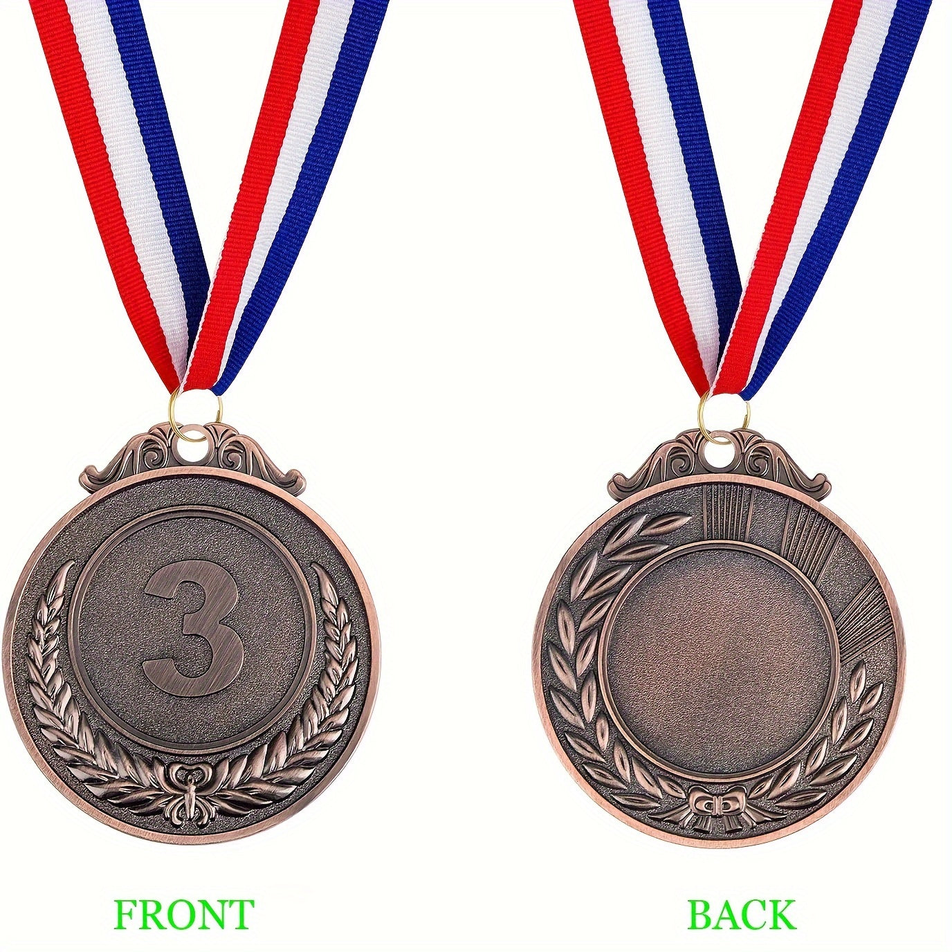 12pcs Olympic Style Award Medals with Neck Ribbon