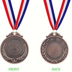 12pcs Olympic Style Award Medals with Neck Ribbon