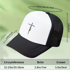 Unisex Sunshade Preppy Style Adjustable Baseball Cap For Outdoor Sport