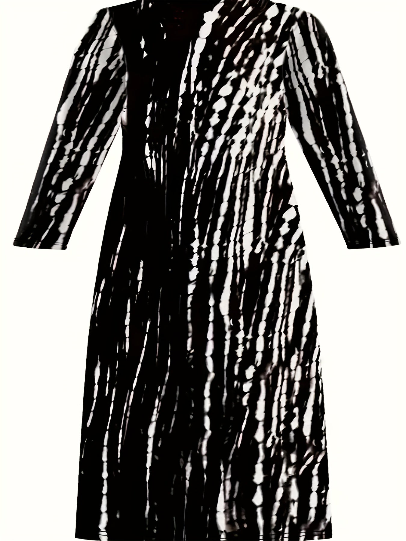  Tie Dye Long Sleeve Maxi Dress