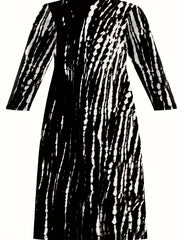  Tie Dye Long Sleeve Maxi Dress