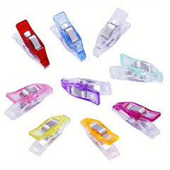12pcs Colorful Sewing Craft Quilt Binding Clip Stainless Steel Clamp Bag