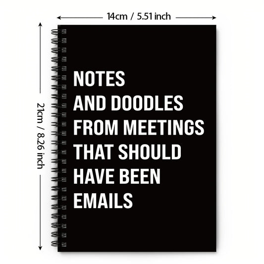 Funny Spiral Journal Notebook for Coworkers - Employee Appreciation Gift