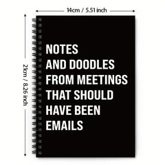 Funny Spiral Journal Notebook for Coworkers - Employee Appreciation Gift