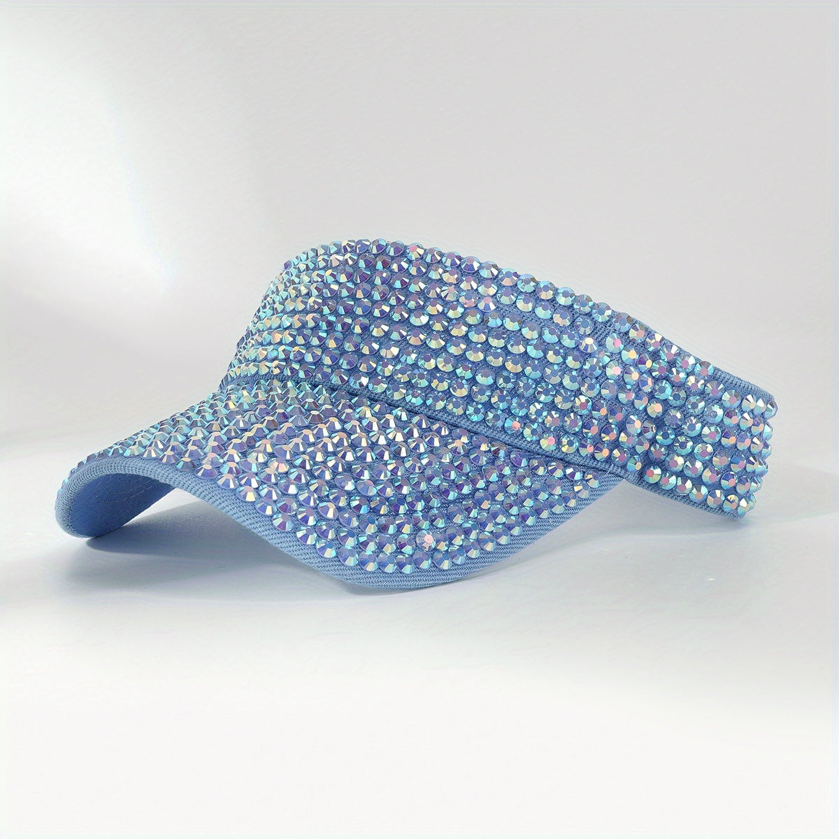 Sunshade Top Hat Cap Inlaid with Diamonds