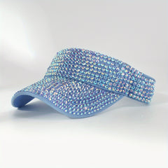 Sunshade Top Hat Cap Inlaid with Diamonds