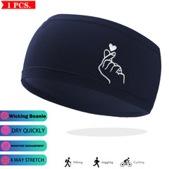 2Pcs Quick Dry Sports Headband Moisture Wicking & Breathable Unisex Headband