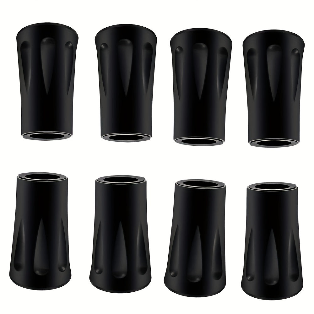 8pcs Rubber Trekking Pole Tips for Hiking Walking Sticks