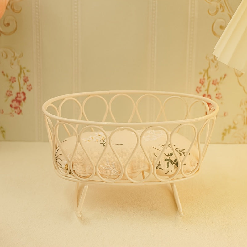 Mini Cast Iron Cradle for OB11 BJD Dolls