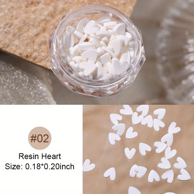 Heart Shaped Nail Charms Crystal Rhinestones Nail Art Decorations