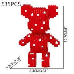 535pcs Bears Building Blocks DIY Toy Puzzle Educational Gift