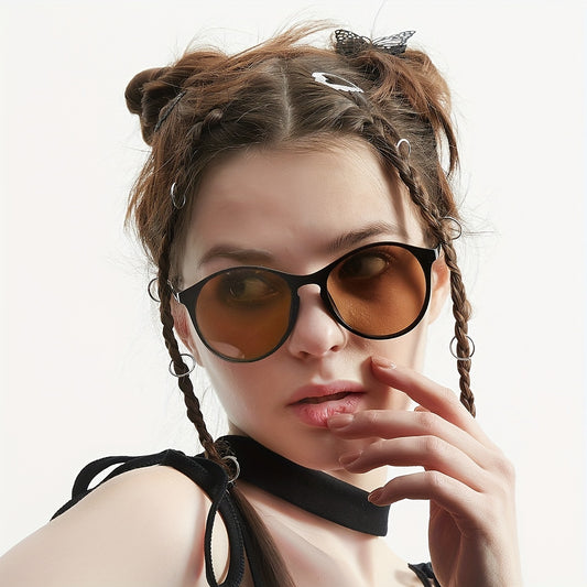 Y2K Round Sunglasses Anti Glare UV400
